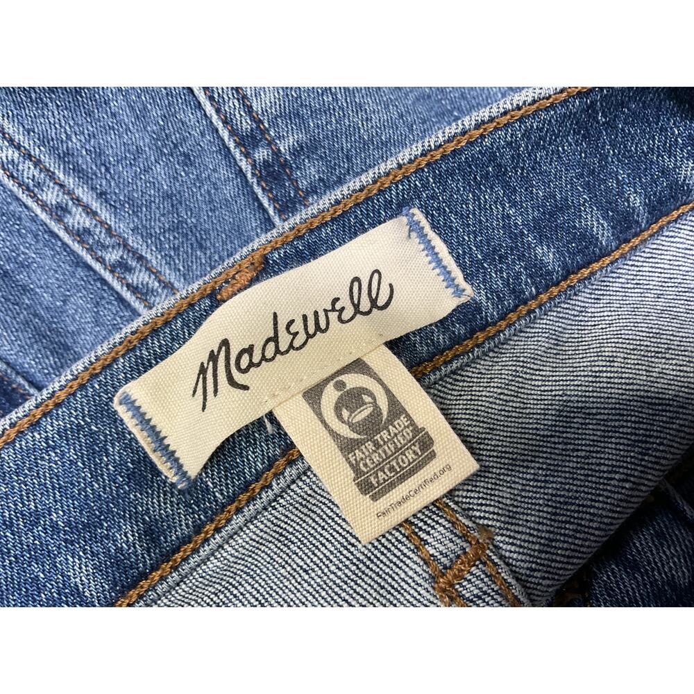 Madewell 'Petite' Blue Stovepipe Denim Jeans Size P 24 - Picture 3 of 4